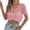 Pink, variant on Lixiuxyad Women's Crochet Cropped Cardigan Short Sleeve Tie-Front Open Knit Cardigan Summer Beach,Green