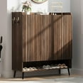 thumbnail image 1 of BeesClover Grande Armoire à Chaussures avec 3 Portes, Armoire de Rangement pour Chaussures Autoportante à 6 Attaches pour l'Entrée avec Tablettes Ajustables, 1 of 9
