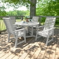 thumbnail image 5 of Highwood's 48" Round 5-pc Weatherly Dining Set - Dining Height, Outdoor, Eco-friendly, Synthetic Wood, 5 of 9