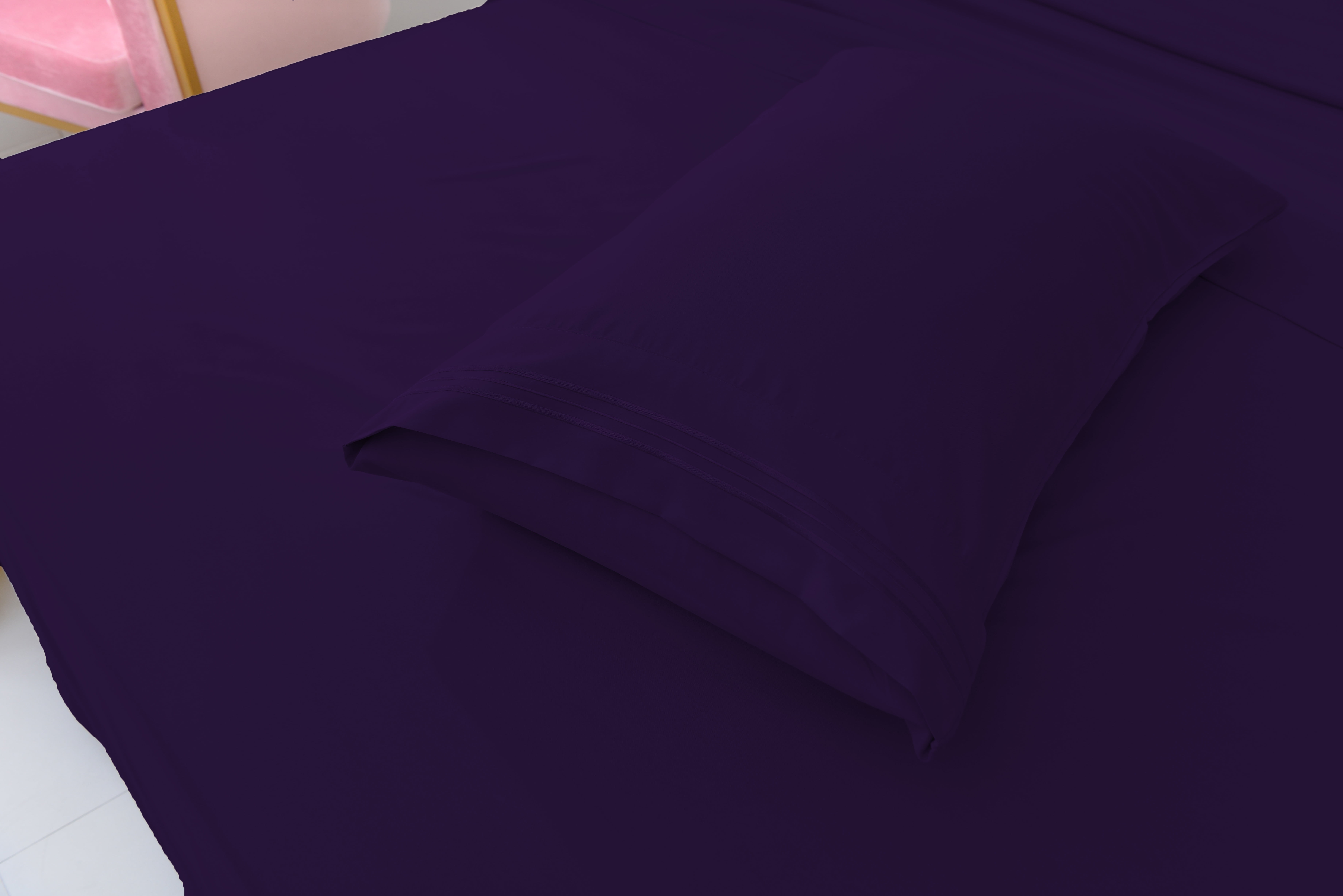 6 Piece Rayon Made From Bamboo Sheet Set by OKAO, Calking Purple Sheets-Silky Soft- Wrinkle Free - Deep Pockets-Softer and Stronger Than Cotton - 1 Fitted Sheet, 1 Flat, 4 Pillowcases Cal King, Purple