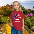 thumbnail image 5 of ZACPNCV Flag Shirt for Toddler Kids Boys Girls USA Flag T-Shirt 4th of July Shirt Patriotic Tee Tops Red 9-10 Years, 5 of 9