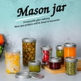 thumbnail image 7 of Mason Jars 12 Oz  15 Canning With Regular Lids Ideal For Jam Honey Wedding Favors Shower, 7 of 7
