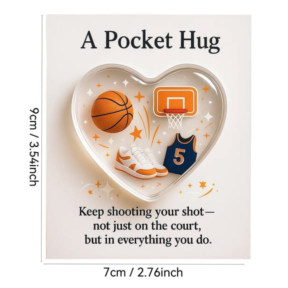 Sports Decor, Golf Theme Pocket Hug Ornament, Athletic Decoration for Sports Fans, Motivational Sports Ornament for Gym and Events