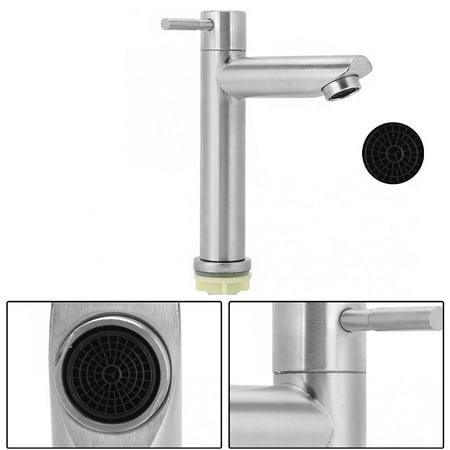 

Suyin Chrome Basin Kitchen Bathroom Mixer Sink Tap Cold Matte Sink Faucet Taps