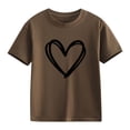thumbnail image 4 of LWNYDPLSD Girls Tops Easter T Shirts for Kids Shirts Teens Girls Basketball Shirts Girls 6t Clothes Cute Clothes Baby Girl Clothes 12 to 18 Month Girl, Coffee 8-9 Years, 4 of 8