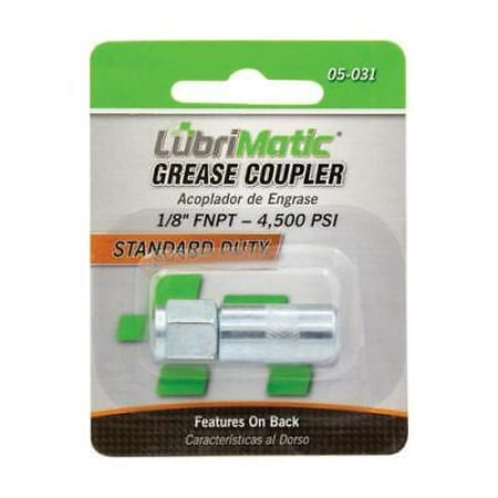 

3Pc Lubrimatic 1/8 in. Straight Grease Gun Coupler 1 pk