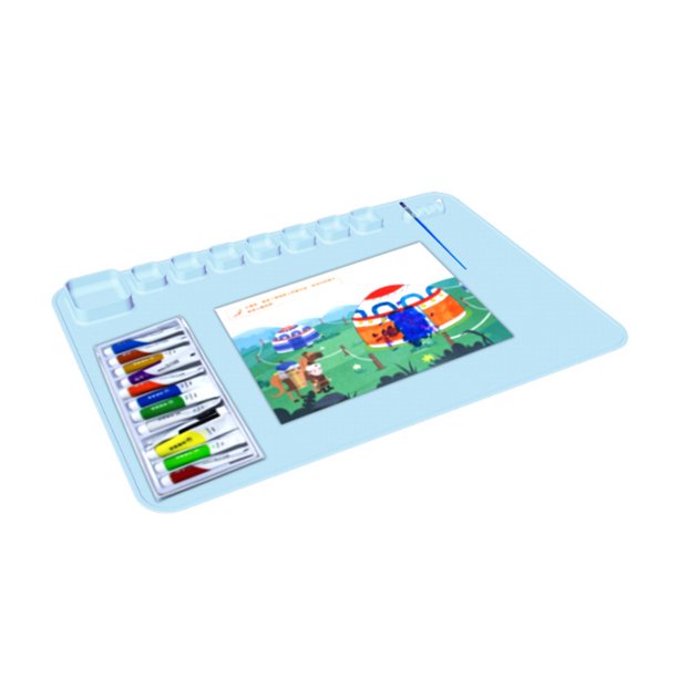 Estera de silicona artesanal resistente al calor multiusos paletas mezcladoras cojín Likrtyny lavable suministros de grafiti DIY para niños regalo de cumpleaños