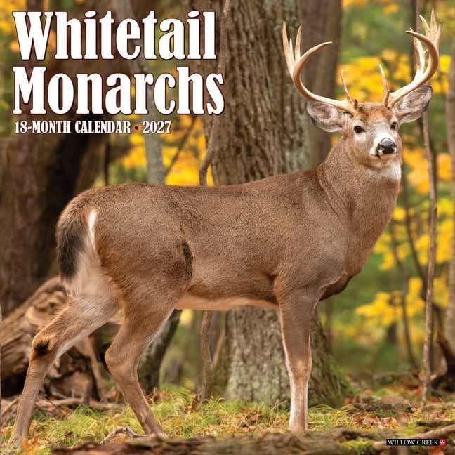 Whitetail Monarchs (Deer) 2027 12 X 12 Wall Calendar, (Paperback)