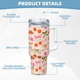 thumbnail image 5 of KLL Cherries And Bows Print 40oz Stainless Steel Insulated Car Cup Coffee Mug with Spillproof Lid - Keep Your Drink Hot or Cold on the Go, 5 of 8