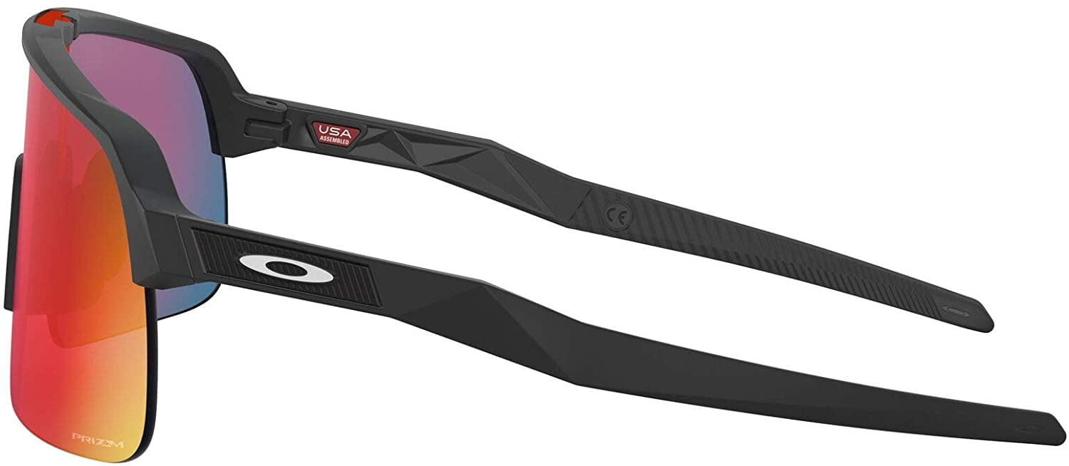 Oakley Mens Oo9463a Sutro Lite Low Bridge Fit Rectangular Sunglasses Matte Black/Prizm Road 39 Millimeters