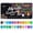 24 colors Medium Tip, variant on 12/24 Colors Brush Metallic Paint Markers Pens for Rock Painting Stone Ceramic Wood Fabric Pebbles Scrapbook Journals Photo Albums