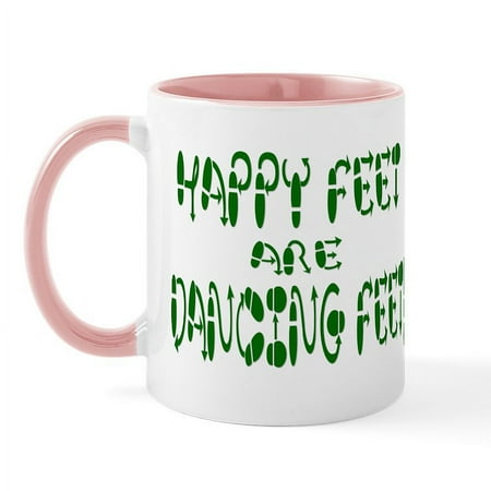 

CafePress - Happy Feet DANCE! Mug - 11 oz Ceramic Mug - Novelty Coffee Tea Cup