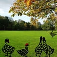 thumbnail image 4 of Visland Duck Stakes, Family Garden Silhouette Yard Art, Hollow Out Animal Shape Decor for Outdoor-for Lawns Backyard, 4 of 6