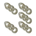 thumbnail image 2 of 5 piezas de conectores de eslabones de decoración de cadena de eslabones de acrílico grueso para monedero, bolso, , bolso, llavero de hombro, Blanco perfecl Cadena de anillos de enlace, 2 of 8