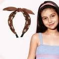 thumbnail image 2 of Unique Bargains 1 Pc Exquisite Bow Headbands for Women Deep Brown, 2 of 6