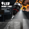 thumbnail image 3 of RELOIVE 21V Cordless Drill Driver,Power Drill Set with 2×2000mAh Batteries,4-in-1 Function,45N.m Max Torque,3/8" Keyless Chuck, 25+3 Position, 3 of 14