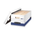 thumbnail image 5 of STOR/FILE Medium-Duty Storage Boxes Letter Files, 12.88" x 25.38" x 10.25", Kraft/Green, 12/Carton, 5 of 16