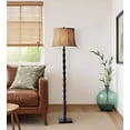 thumbnail image 3 of Floor Lamp Black Metal Textured Pole, 3 of 8