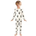 thumbnail image 6 of FORMRS Long Sleeve Top and Pants Pajama Set for Niños 2-Piece Sleepwear, Sizes 18M-8Y, Cute Cat Paw, 6 of 6