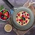 thumbnail image 2 of Flonal DURA INDUCTION Forged Aluminum Non-Stick Pancake Pan 11" (28 cm) Nonstick Crepe Pan for Kitchen Flat Frypan for Eggs Cookware, Gray, 2 of 7