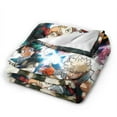 thumbnail image 4 of My Hero Academia Blanket, Anime Throw Blanket For Couch Sofa Bed, Soft Cozy Lightweight Warm Flannel Blanket, Home Decor, Anime Gifts For Boys Girls Kids Teens, 80"X60", 4 of 9
