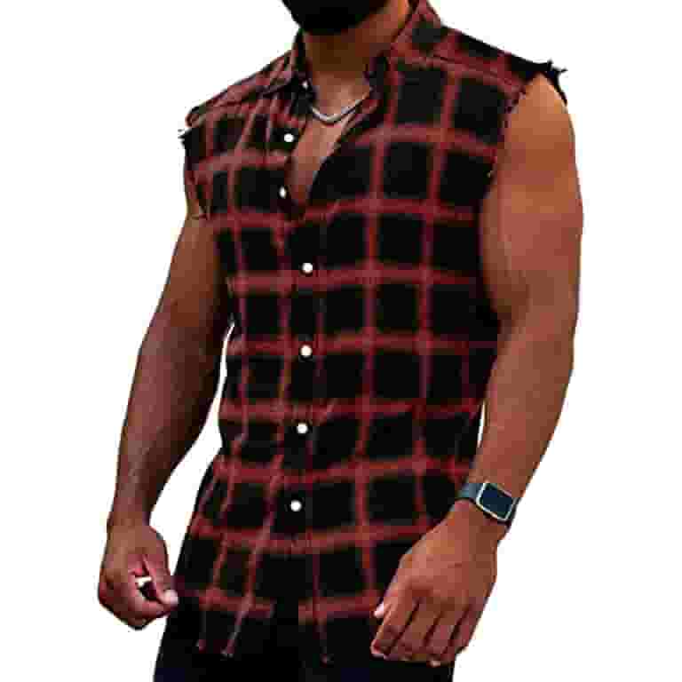 Casual Plaid Buckle Tops Casual Plaid Buckle Tops