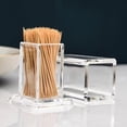 thumbnail image 2 of Farfi Toothpick Box Large Capacity Convenient Thickened Dustproof Acrylic Transparent Toothpick Holder Box Home Accessories (Clear), 2 of 13