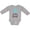AC-Heather Grey, variant on Baby Bear, Little Bear, Bear Cub - Blue Brown Boys Long Sleeve Baby Bodysuit