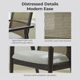 thumbnail image 4 of Signature Design by Ashley Galliden Dining Arm Chair, Set of 2, Black, 4 of 7