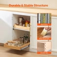 thumbnail image 2 of Pull Out Cabinet Organizer, Cabinet Drawer, Soft Close Slide out Shelf, Heavy-Duty Sliding Wood Drawer, Base Cabinet Organization for Kitchen Pantry Bathroom, 2 of 4