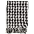 thumbnail image 1 of SARO LIFESTYLE Houndstooth Design Cotton Throw, 1 of 1