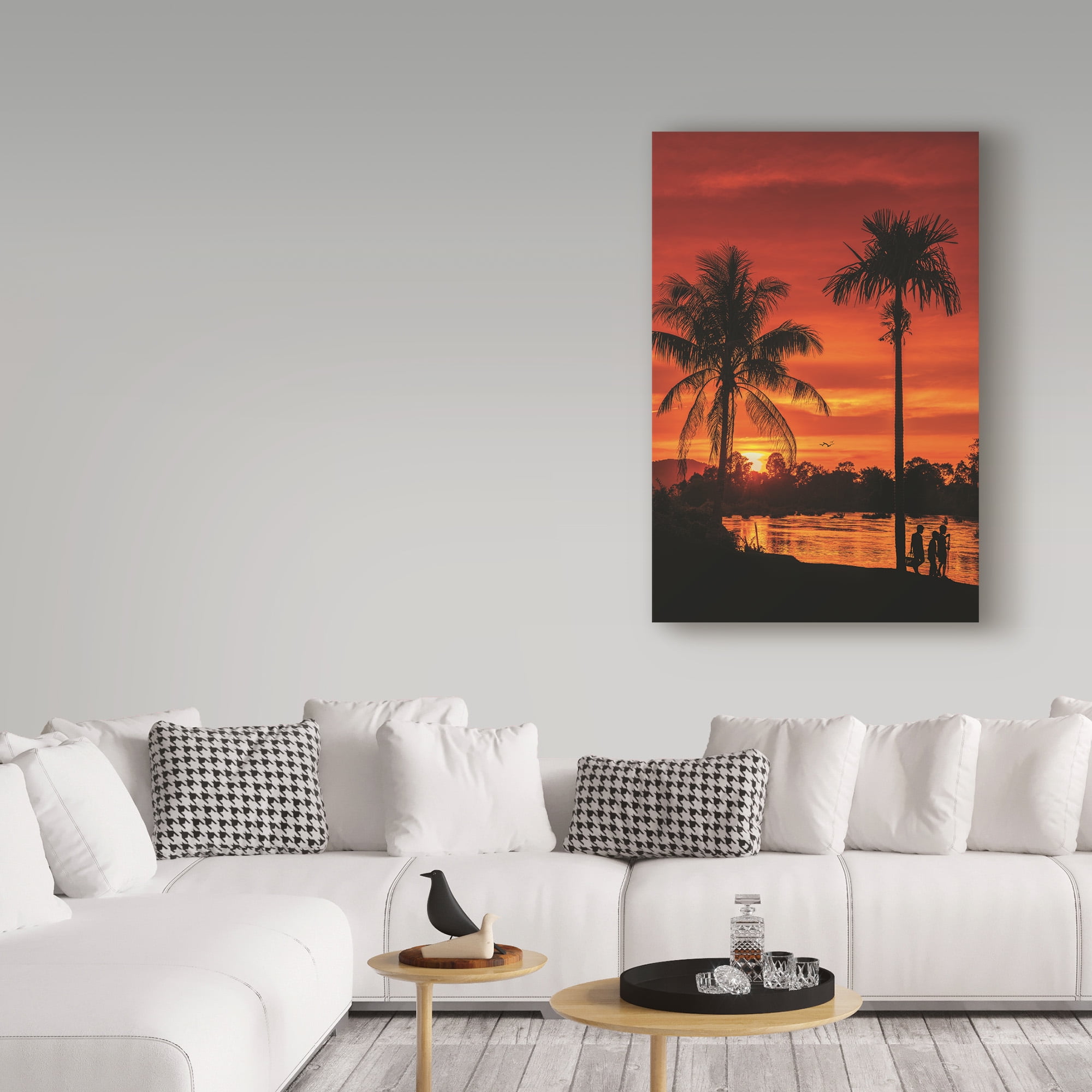 Trademark Fine Art 'Flaming Sky' Canvas Art by Philippe Sainte-Laudy