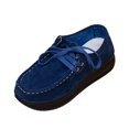 thumbnail image 3 of Willtoo Platform Shoes for Women Faux Suede Lace Up Casual Shoes Thick Sole Round Toe Sneakers, Non-Slip Comfortable Walking Footwear, 3 of 6