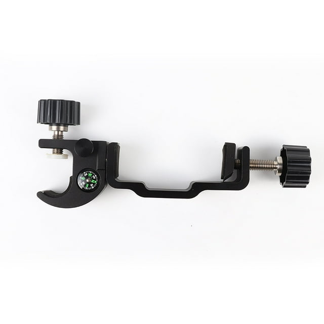 Universal Adjustable GPS/RTK Handheld Bracket Set - Portable Carbon Fiber Pole Mounting Clamp Kit with Sturdy Support Base for Engineering Surveying Tools, Lightweight Professional Field Equipment
