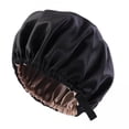thumbnail image 1 of Gorro de dormir de satén para mujer Sunnimix negro, 1 of 4