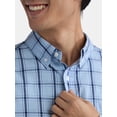 thumbnail image 4 of George Men's and Big Men’s Button Down Poplin Shirt with Long Sleeves, Sizes S-3XL, 4 of 5