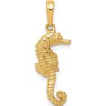 thumbnail image 1 of 14K Yellow Gold Seahorse Pendant (26 X 9) Made In Peru d4105, 1 of 6