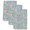 Sky Blue, Baby Pink, Leaf Green, Azure, variant on Floral Vines Kitchen Towels Set of 1,Rustic Pink Flowers Leaves Botanical Retro Beige Absorbent Dish Towels for Kitchen,Microfiber Hand Towel,Quick Drying Tea Towel for Cleaning Decorative Dishcloths