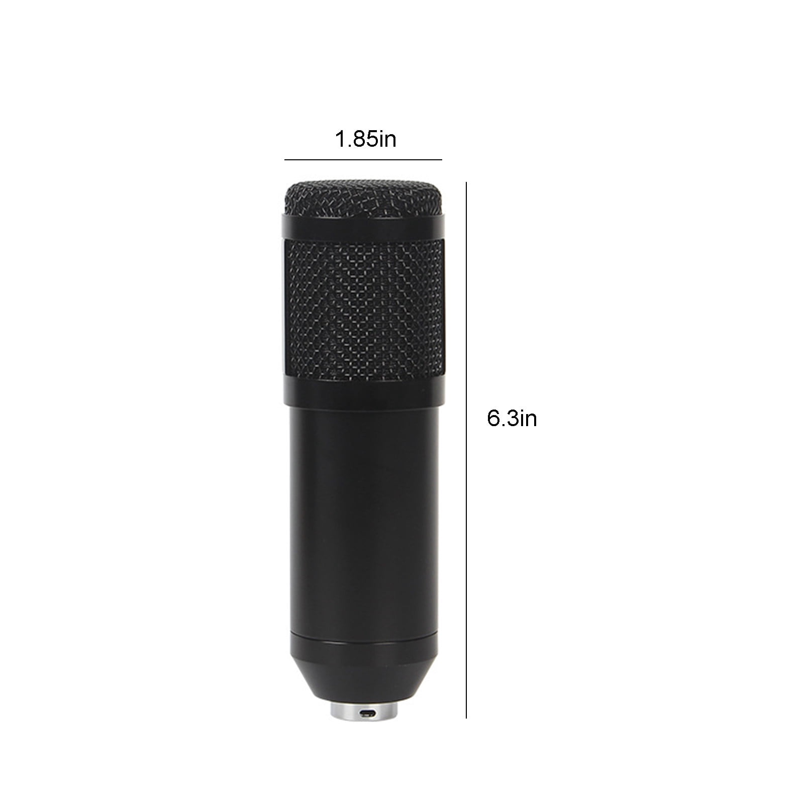 Blasgw BM800 Condenser Microphone USB Sound Card Set Bracket Blowout Proof Recording Live Game Karaoke Broadcasting Special Equipment Multifunctional Wired Microphone Black