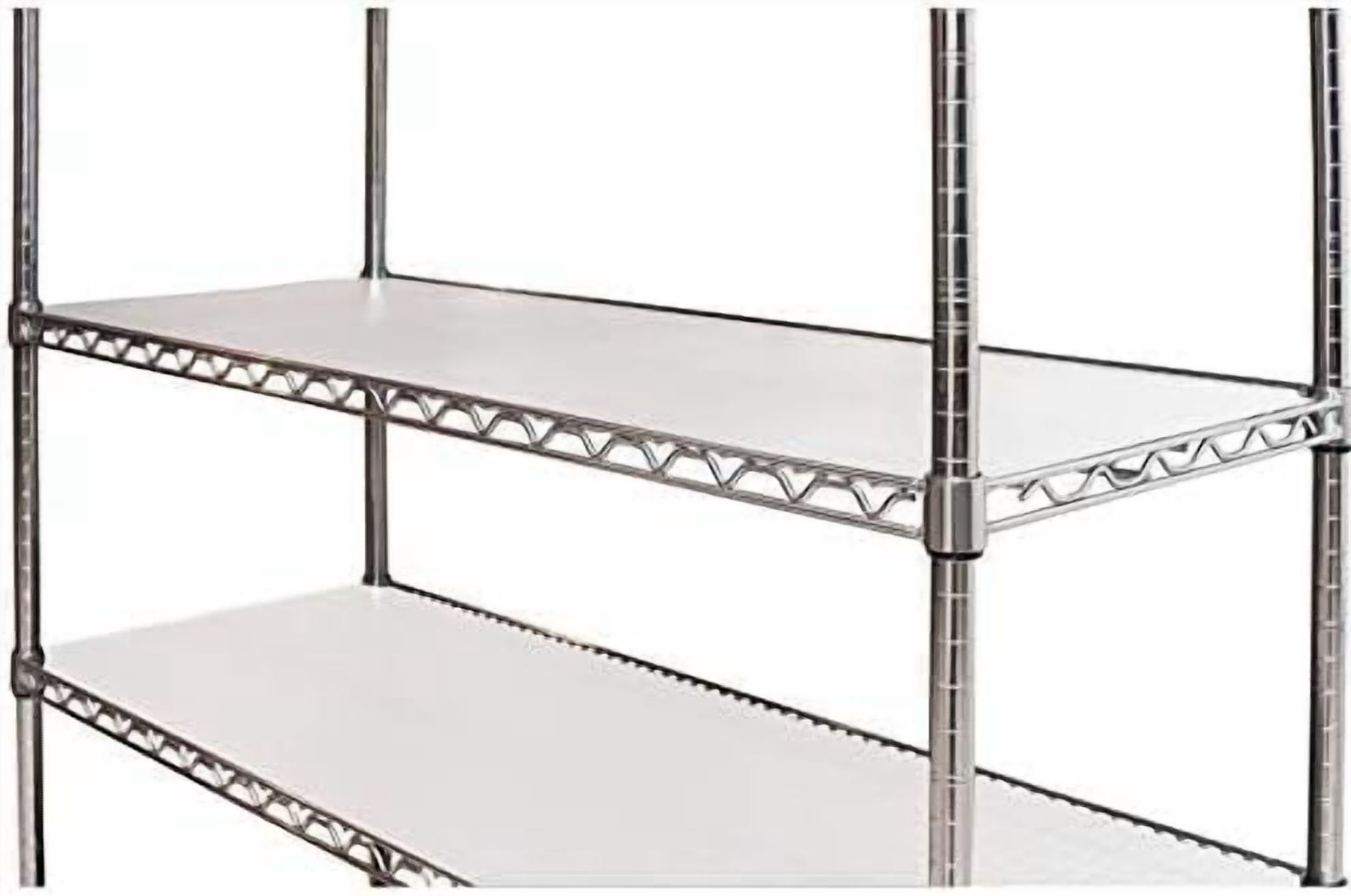 Wire Shelf Liner 14" x 36" Value Pack of 5 Flat Heavy Duty Waterproof Non-Adhesive Industrial Strength Plastic Mats for Tier Shelving Unit, Transparent