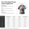 thumbnail image 5 of Fotbe Blue Sky Cute Wolf Camisa Estampada de Manga Corta para Hombre, Casual de Verano, Estilo Playero, Sin Arrugas-X-Large, 5 of 5