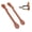 Brown, variant on NFTIGB Premium Synthetic Leather Spur Straps Adjustable Length 8.66 inches / 22 cm Western Cowboy Spur Holder Boot Accessories for Equestrian Riding, Black