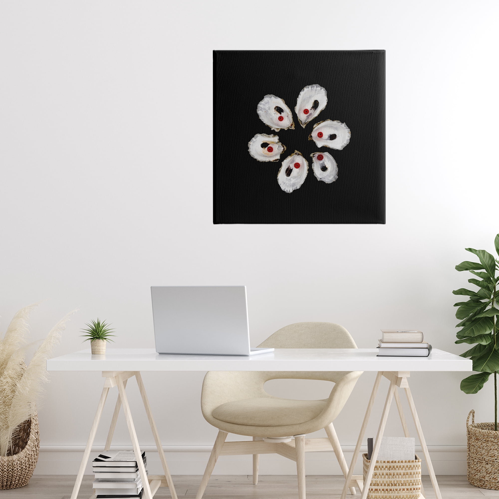 Stupell Industries Oyster Shells Symmetry Canvas Wall Art, design by Beth Adoette