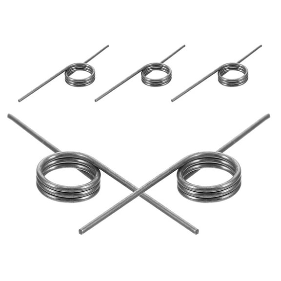 UPGRATOR Metal Torsion Spring Assembly Silver 5Pcs 1.77X0.39X0.31in