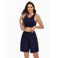 thumbnail image 4 of Women's 6.9" Swim Board Shorts, High Waisted with Liner & Pockets, Quick Dry, 4 of 7