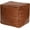Brown, variant on Thgonwid Cube Vegan Leather Contemporary Ivory White Pouf, 16.5" x 15.7"