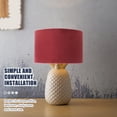 thumbnail image 3 of OUNONA Table Lamp Shade Decorative Red Cloth Craft 1Set, 3 of 8