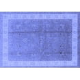 thumbnail image 1 of Ahgly Company Machine Washable Indoor Rectangle Oriental Blue Industrial Area Rugs, 3' x 5', 1 of 4