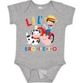 thumbnail image 3 of Inktastic Farmer Tractor Eieio Little Bro Boys Baby Bodysuit, 3 of 5