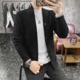 thumbnail image 4 of Suéter de lana nuevo, chaqueta de punto para hombre, suéter de punto de color sólido para hombre, 4 of 4